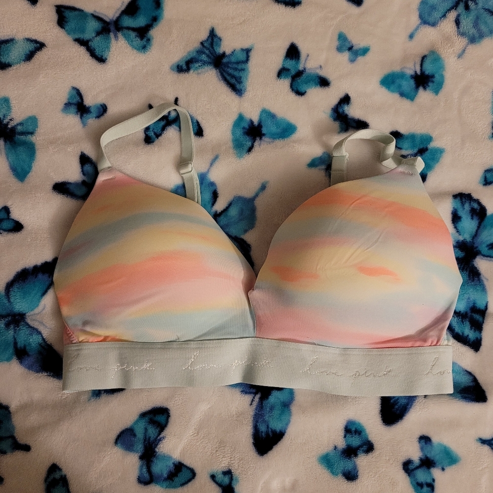 PINK Victoria's Secret Airy PINK Sunset Wireless Bra - 34D